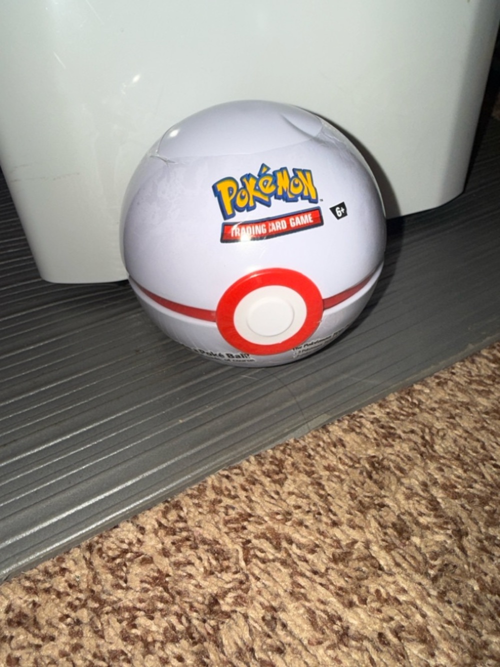 Pokemon Trading Card Game Poke ball Tin TCG Sealed - White - 3 packs